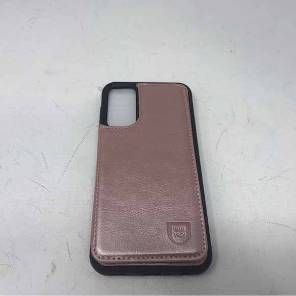 VANAVAGY Wallet Case for Galaxy A24 Phone w/Screen Protector Glass, Rose Gold - Picture 3 of 8